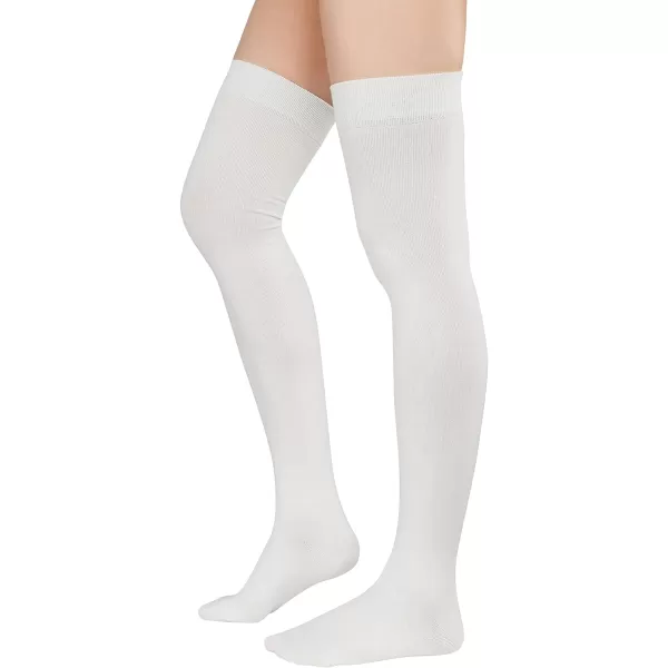 Zando Womens Long Thigh High Socks Cotton Over the Knee High Socks Thin Thigh High Stockings Pack for Daily Wear