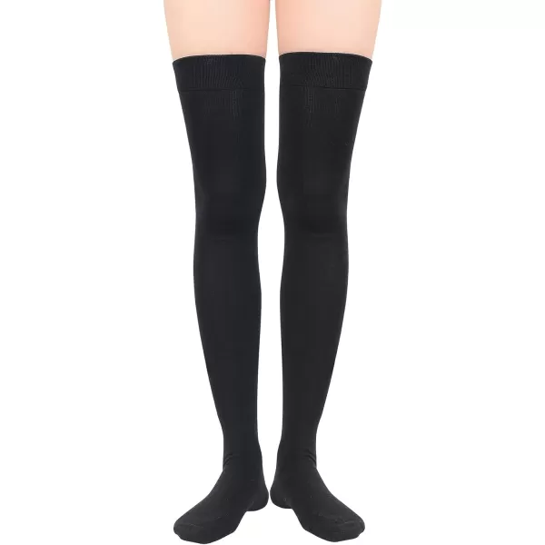 Zando Womens Long Thigh High Socks Cotton Over the Knee High Socks Thin Thigh High Stockings Pack for Daily Wear