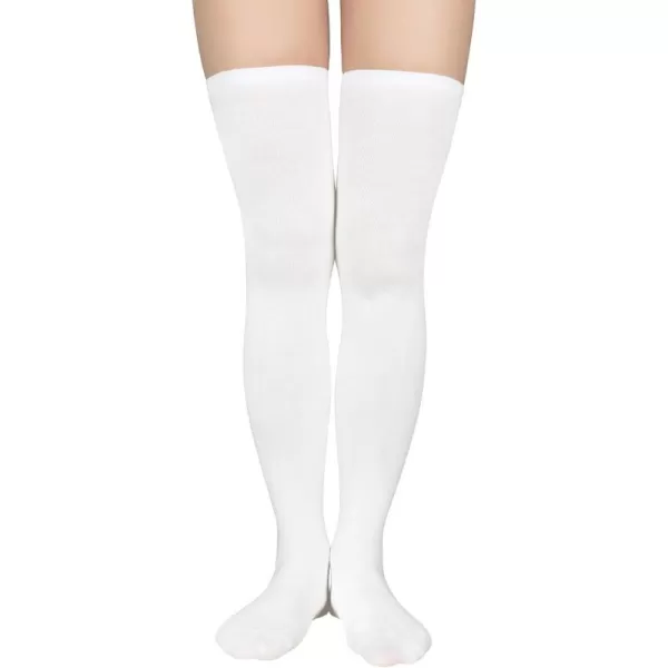 Zando Womens Long Thigh High Socks Cotton Over the Knee High Socks Thin Thigh High Stockings Pack for Daily Wear