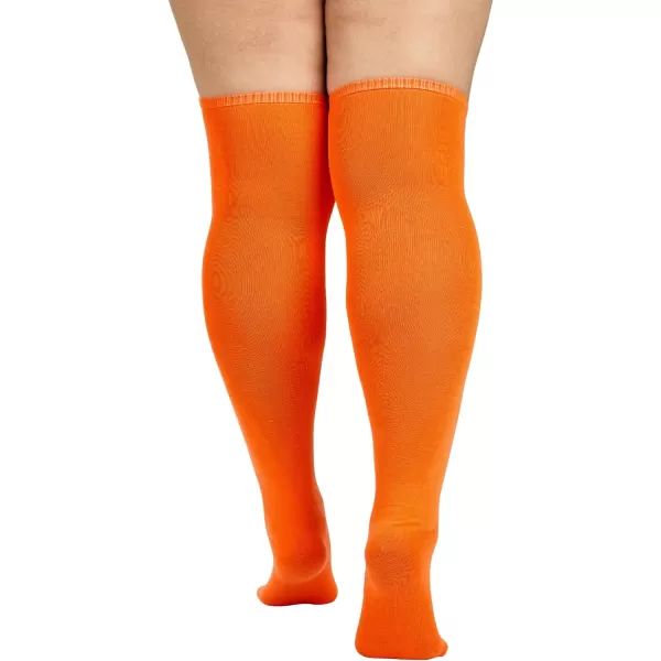 Zando Plus Size Thigh High Socks for Thick Thighs Women Striped Thigh High Stockings Over the Knee Socks Leg Warmers