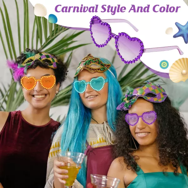 Zando Rhinestone Heart Sunglasses for Women Rhinestone Heart Shaped Sunglasses Bejeweled Sunglasses Heart Glasses