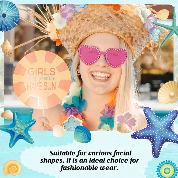 Zando Rhinestone Heart Sunglasses for Women Rhinestone Heart Shaped Sunglasses Bejeweled Sunglasses Heart Glasses