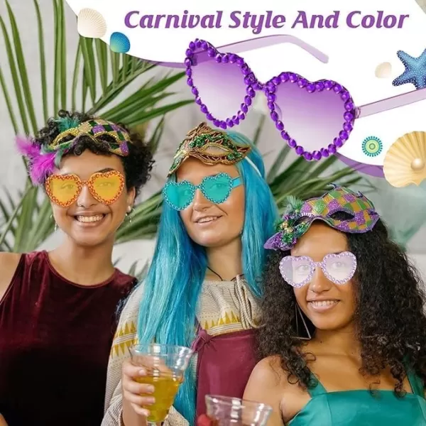 Zando Rhinestone Heart Sunglasses for Women Rhinestone Heart Shaped Sunglasses Bejeweled Sunglasses Heart Glasses