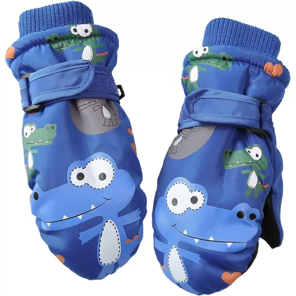 Zando Toddler Mittens Waterproof Fleece Lined Snow Mittens for Boys Girls Kids Winter Gloves Kids Warm Ski Mittens