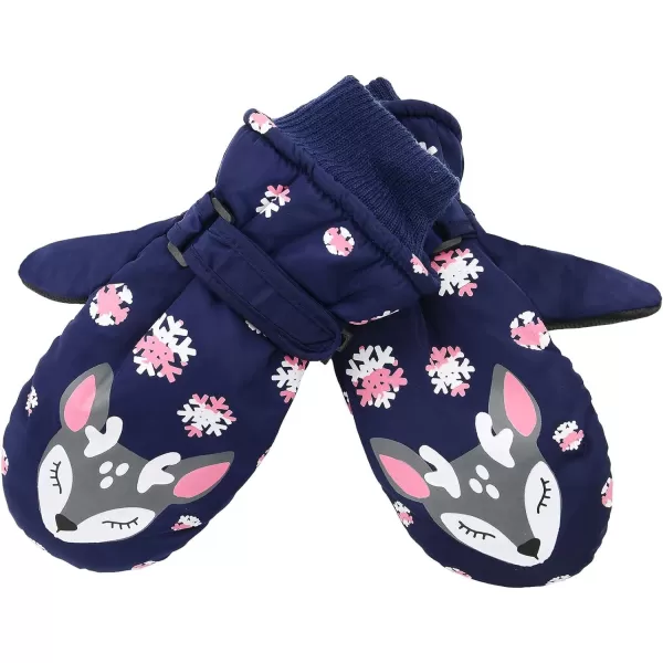 Zando Toddler Mittens Waterproof Fleece Lined Snow Mittens for Boys Girls Kids Winter Gloves Kids Warm Ski Mittens