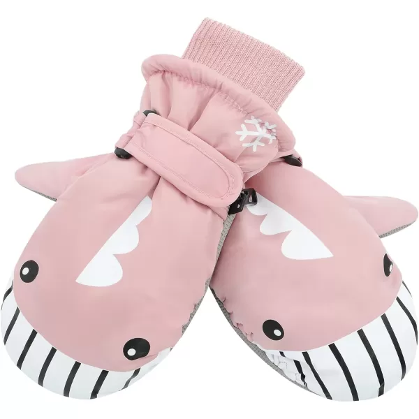 Zando Toddler Mittens Waterproof Fleece Lined Snow Mittens for Boys Girls Kids Winter Gloves Kids Warm Ski Mittens