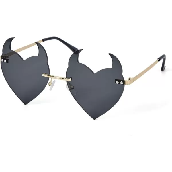 Zando Rhinestone Heart Sunglasses for Women Rhinestone Heart Shaped Sunglasses Bejeweled Sunglasses Heart Glasses