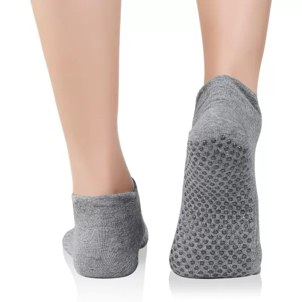 Zando Grip Pilates Socks for Women Non-slip Yoga Athletic Socks for Barre Ballet Barefoot Workout Hospital