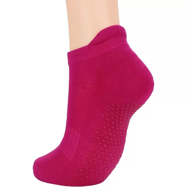 Zando Grip Pilates Socks for Women Non-slip Yoga Athletic Socks for Barre Ballet Barefoot Workout Hospital