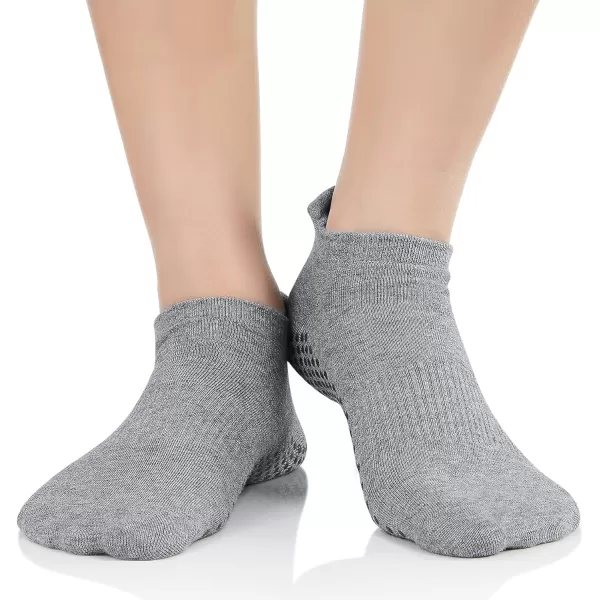 Zando Grip Pilates Socks for Women Non-slip Yoga Athletic Socks for Barre Ballet Barefoot Workout Hospital