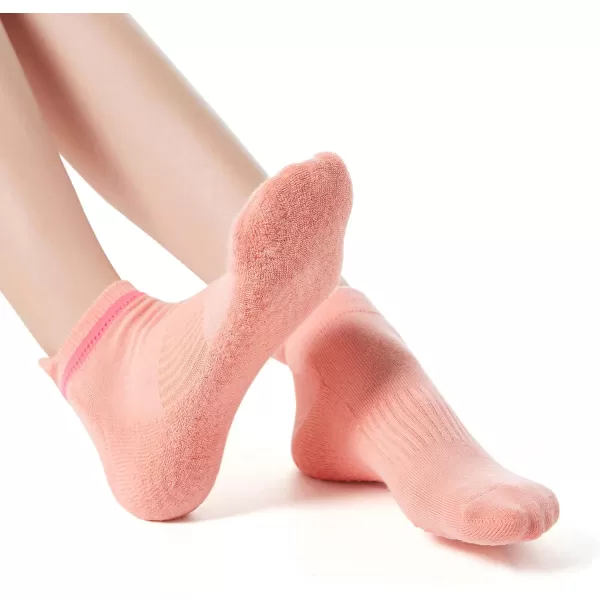 Zando Grip Pilates Socks for Women Non-slip Yoga Athletic Socks for Barre Ballet Barefoot Workout Hospital