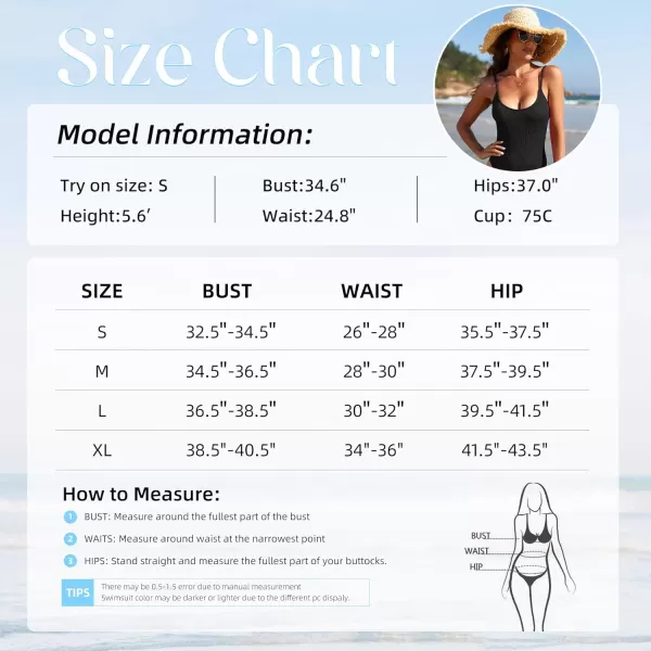 Zando One Piece Bathing Suit for Women 2024 Sexy Swimsuit Tummy Control Swimsuits Womens Ribbed Swimwear Slimming Swim Suit