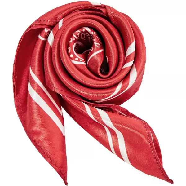 Zando Silk Feeling Scarf Square Chiffon Scarf Solid Color Bandanas Retro Scarfs for Women Neck Scarf Purse Scarf