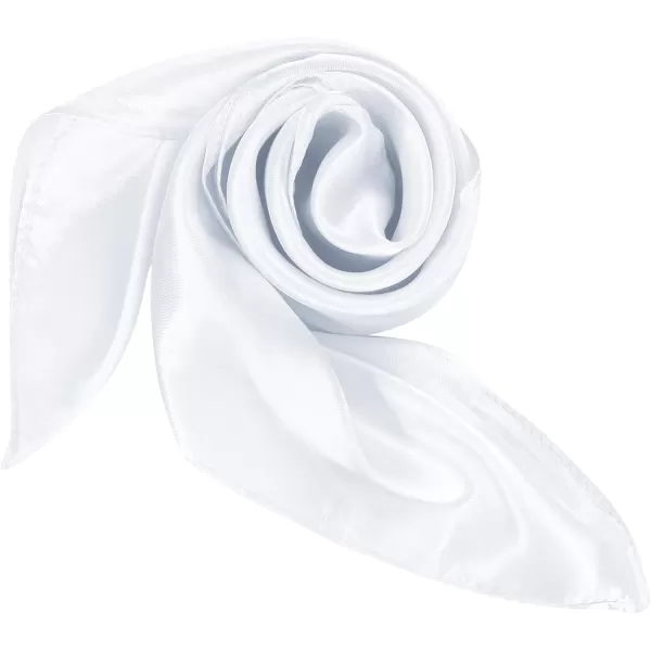 Zando Silk Feeling Scarf Square Chiffon Scarf Solid Color Bandanas Retro Scarfs for Women Neck Scarf Purse Scarf