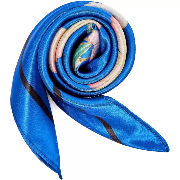 Zando Silk Feeling Scarf Square Chiffon Scarf Solid Color Bandanas Retro Scarfs for Women Neck Scarf Purse Scarf