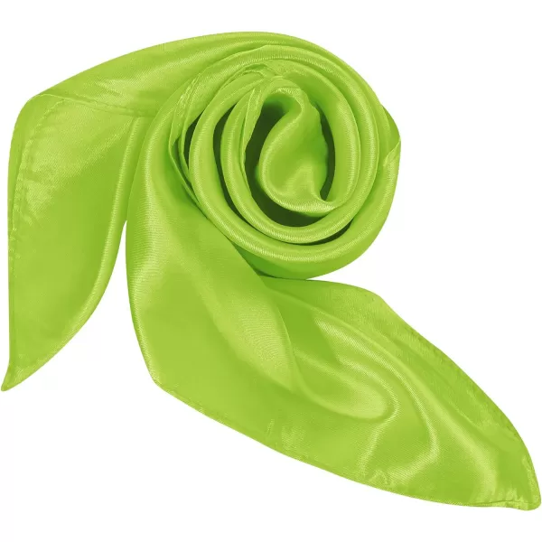 Zando Silk Feeling Scarf Square Chiffon Scarf Solid Color Bandanas Retro Scarfs for Women Neck Scarf Purse Scarf