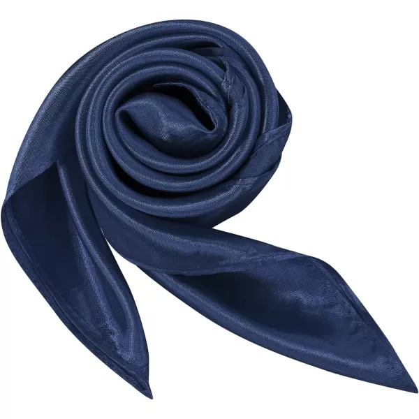 Zando Silk Feeling Scarf Square Chiffon Scarf Solid Color Bandanas Retro Scarfs for Women Neck Scarf Purse Scarf