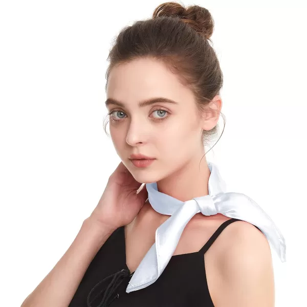 Zando Silk Feeling Scarf Square Chiffon Scarf Solid Color Bandanas Retro Scarfs for Women Neck Scarf Purse Scarf