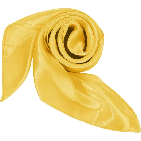Zando Silk Feeling Scarf Square Chiffon Scarf Solid Color Bandanas Retro Scarfs for Women Neck Scarf Purse Scarf