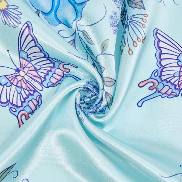 Zando Silk Feeling Scarf Square Chiffon Scarf Solid Color Bandanas Retro Scarfs for Women Neck Scarf Purse Scarf