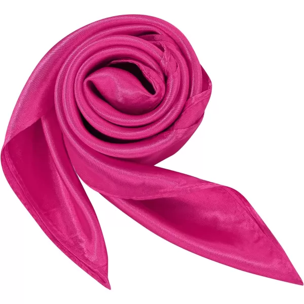 Zando Silk Feeling Scarf Square Chiffon Scarf Solid Color Bandanas Retro Scarfs for Women Neck Scarf Purse Scarf