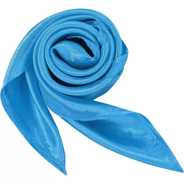 Zando Silk Feeling Scarf Square Chiffon Scarf Solid Color Bandanas Retro Scarfs for Women Neck Scarf Purse Scarf