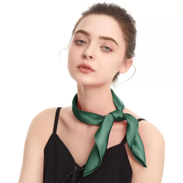 Zando Silk Feeling Scarf Square Chiffon Scarf Solid Color Bandanas Retro Scarfs for Women Neck Scarf Purse Scarf