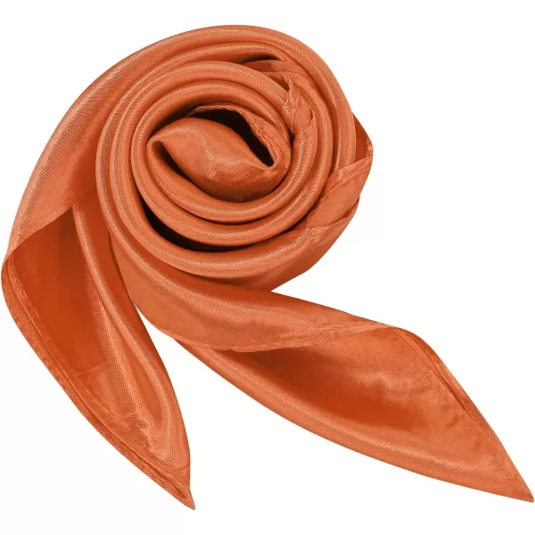 Zando Silk Feeling Scarf Square Chiffon Scarf Solid Color Bandanas Retro Scarfs for Women Neck Scarf Purse Scarf