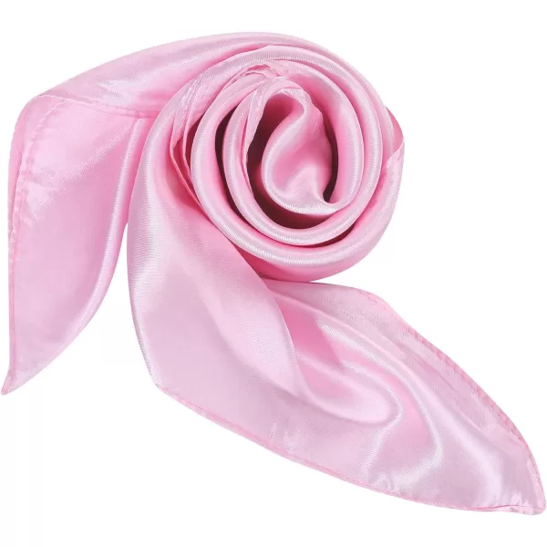 Zando Silk Feeling Scarf Square Chiffon Scarf Solid Color Bandanas Retro Scarfs for Women Neck Scarf Purse Scarf