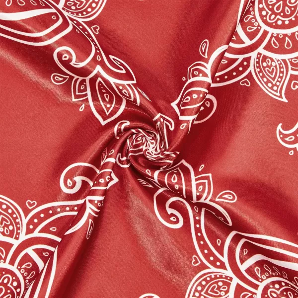 Zando Silk Feeling Scarf Square Chiffon Scarf Solid Color Bandanas Retro Scarfs for Women Neck Scarf Purse Scarf