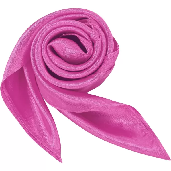 Zando Silk Feeling Scarf Square Chiffon Scarf Solid Color Bandanas Retro Scarfs for Women Neck Scarf Purse Scarf