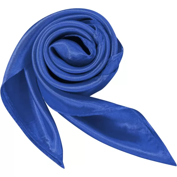 Zando Silk Feeling Scarf Square Chiffon Scarf Solid Color Bandanas Retro Scarfs for Women Neck Scarf Purse Scarf