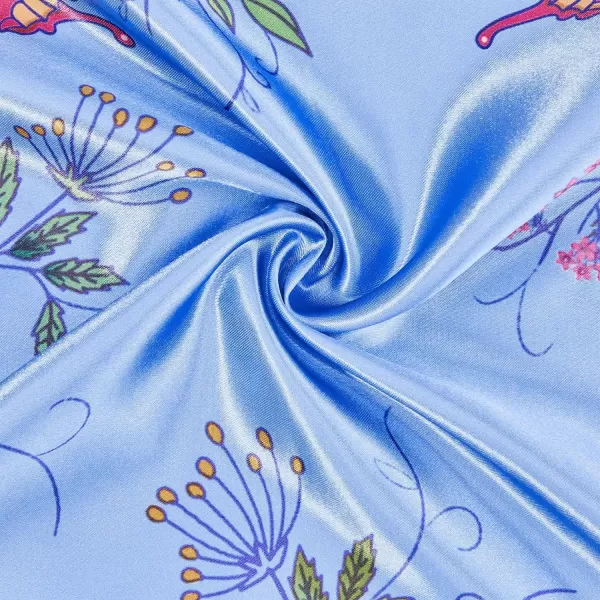 Zando Silk Feeling Scarf Square Chiffon Scarf Solid Color Bandanas Retro Scarfs for Women Neck Scarf Purse Scarf