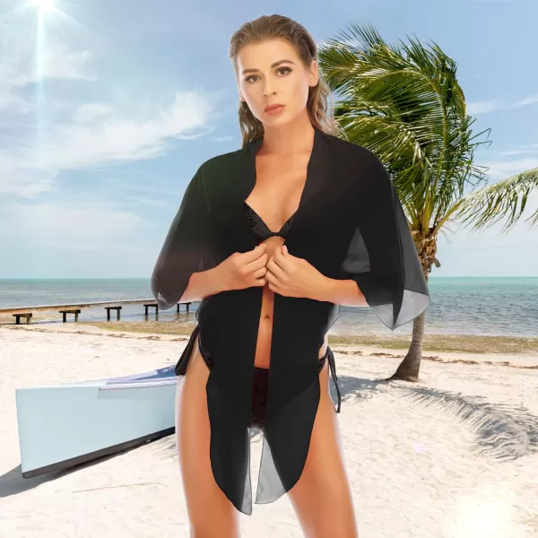 Zando Women Swimsuit Cover Ups Beach Cover Up Semi-Sheer Sarong Bathing Suit Coverup Short Swimwear Bikini Wrap Skirt