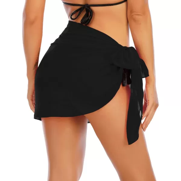 Zando Women Swimsuit Cover Ups Beach Cover Up Semi-Sheer Sarong Bathing Suit Coverup Short Swimwear Bikini Wrap Skirt