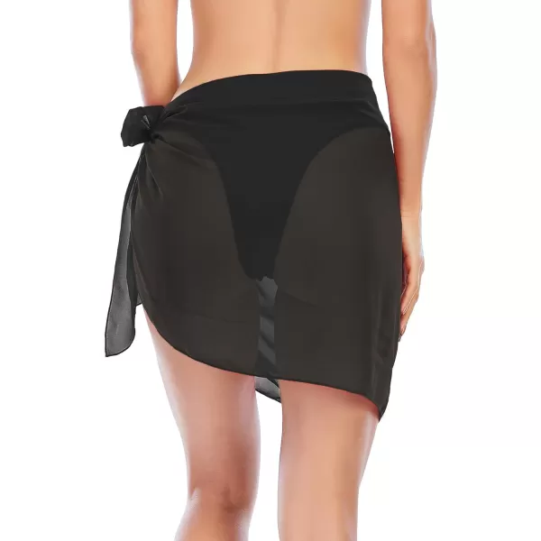 Zando Women Swimsuit Cover Ups Beach Cover Up Semi-Sheer Sarong Bathing Suit Coverup Short Swimwear Bikini Wrap Skirt