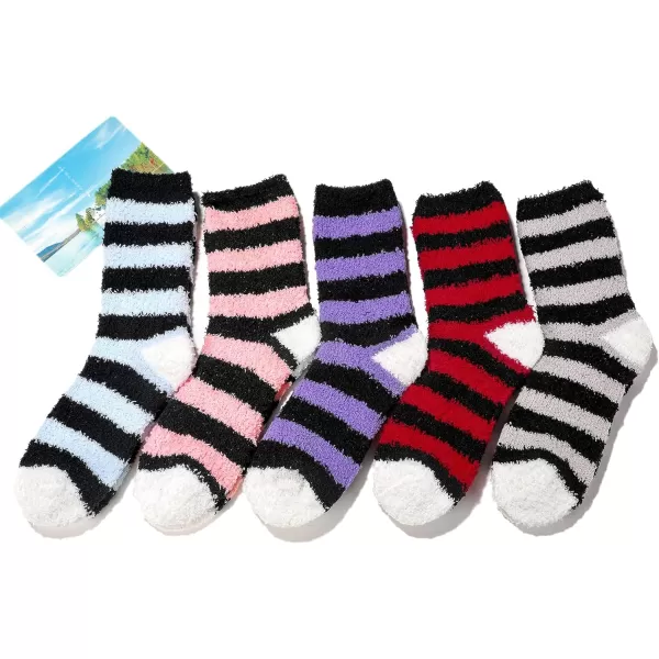 Zando Womens Soft Fuzzy Socks Thick Winter Fluffy Socks Cozy Warm Socks Comfy Slipper Socks Thick Home Sleeping Socks