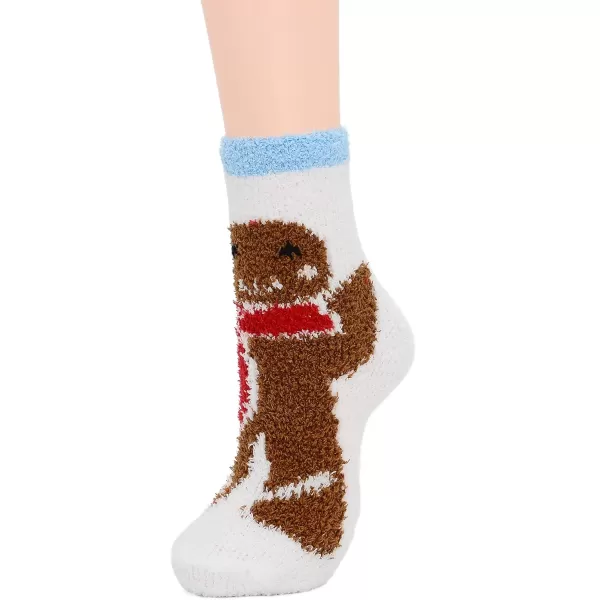 Zando Womens Soft Fuzzy Socks Thick Winter Fluffy Socks Cozy Warm Socks Comfy Slipper Socks Thick Home Sleeping Socks