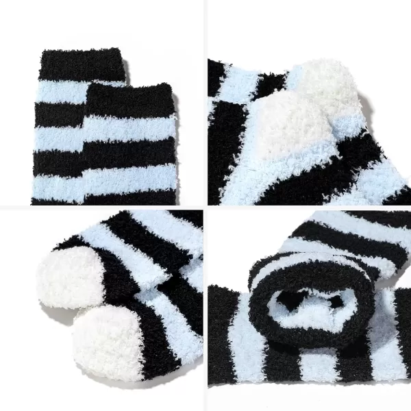 Zando Womens Soft Fuzzy Socks Thick Winter Fluffy Socks Cozy Warm Socks Comfy Slipper Socks Thick Home Sleeping Socks