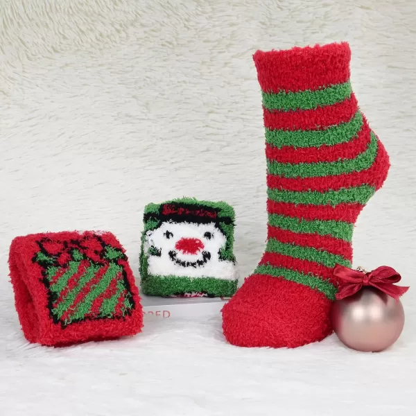 Zando Womens Soft Fuzzy Socks Thick Winter Fluffy Socks Cozy Warm Socks Comfy Slipper Socks Thick Home Sleeping Socks
