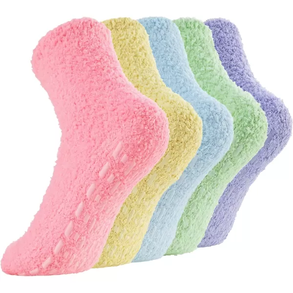 Zando Womens Soft Fuzzy Socks Thick Winter Fluffy Socks Cozy Warm Socks Comfy Slipper Socks Thick Home Sleeping Socks