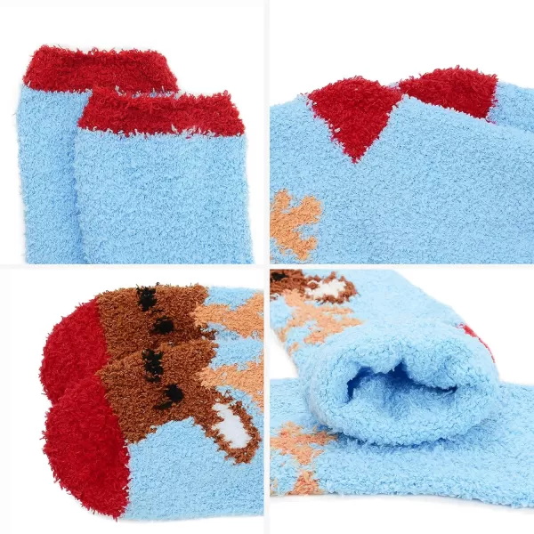 Zando Womens Soft Fuzzy Socks Thick Winter Fluffy Socks Cozy Warm Socks Comfy Slipper Socks Thick Home Sleeping Socks