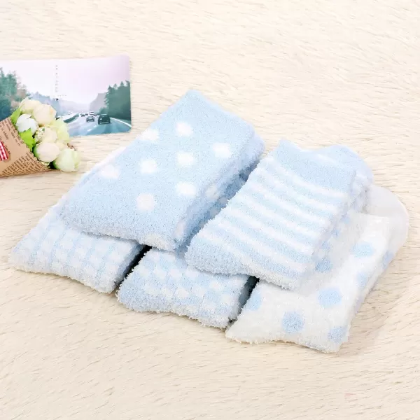 Zando Womens Soft Fuzzy Socks Thick Winter Fluffy Socks Cozy Warm Socks Comfy Slipper Socks Thick Home Sleeping Socks