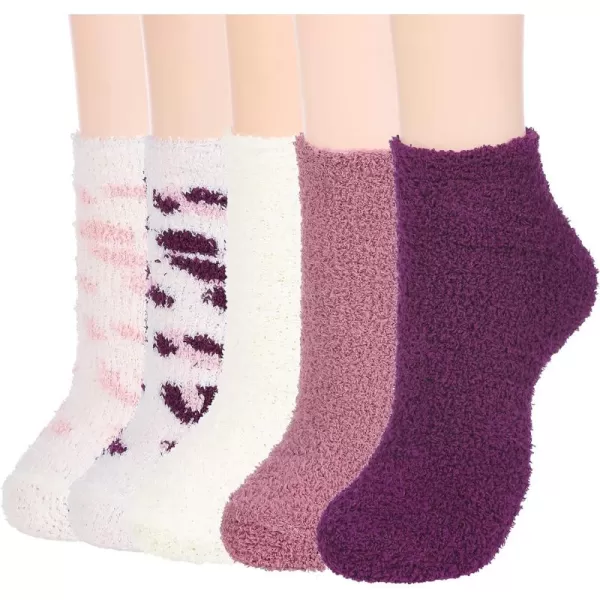 Zando Womens Soft Fuzzy Socks Thick Winter Fluffy Socks Cozy Warm Socks Comfy Slipper Socks Thick Home Sleeping Socks