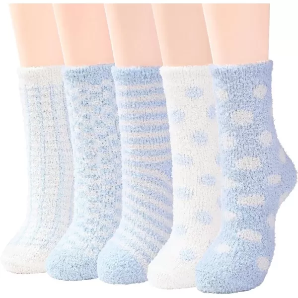 Zando Womens Soft Fuzzy Socks Thick Winter Fluffy Socks Cozy Warm Socks Comfy Slipper Socks Thick Home Sleeping Socks