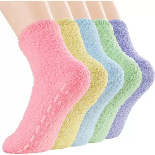 Zando Womens Soft Fuzzy Socks Thick Winter Fluffy Socks Cozy Warm Socks Comfy Slipper Socks Thick Home Sleeping Socks