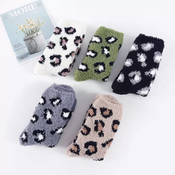 Zando Women Warm Super Soft Plush Slipper Sock Winter Fluffy Microfiber Crew Socks Casual Home Sleeping Fuzzy Cozy Sock