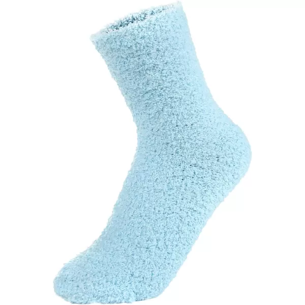 Zando Women Warm Super Soft Plush Slipper Sock Winter Fluffy Microfiber Crew Socks Casual Home Sleeping Fuzzy Cozy Sock