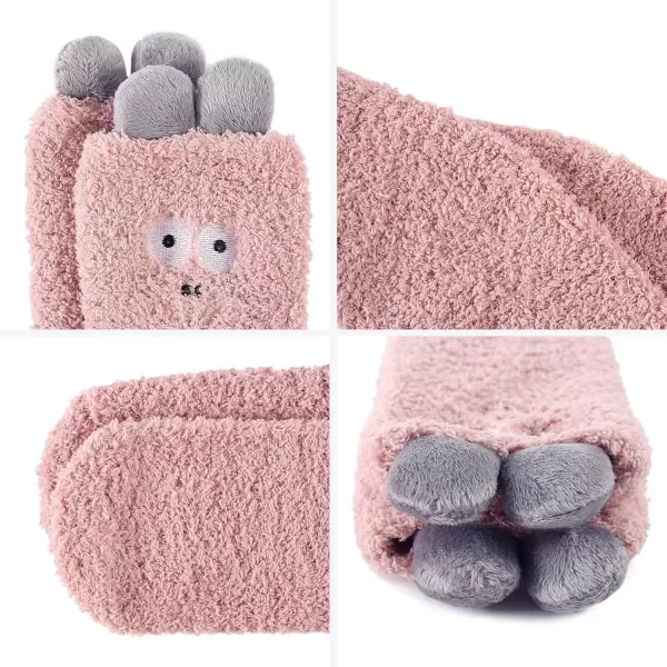 Zando Women Warm Super Soft Plush Slipper Sock Winter Fluffy Microfiber Crew Socks Casual Home Sleeping Fuzzy Cozy Sock