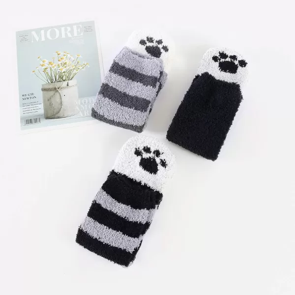 Zando Women Warm Super Soft Plush Slipper Sock Winter Fluffy Microfiber Crew Socks Casual Home Sleeping Fuzzy Cozy Sock